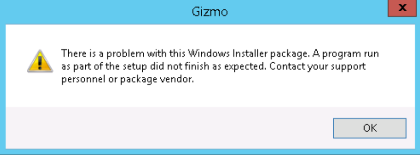 error 1722 windows installer package windows 10